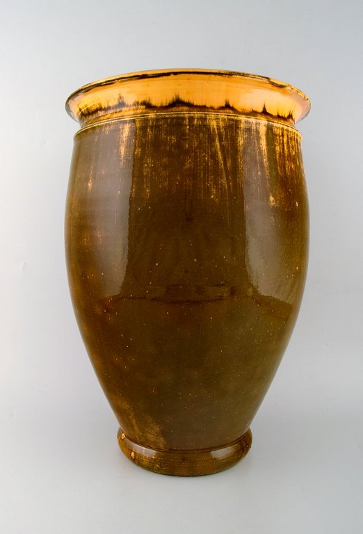 Large Kähler, Denmark, Svend Hammershøi, glazed floor vase in stoneware.