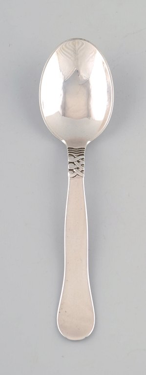 Georg Jensen Sterling Silver. "Nordic" dessert spoon.
