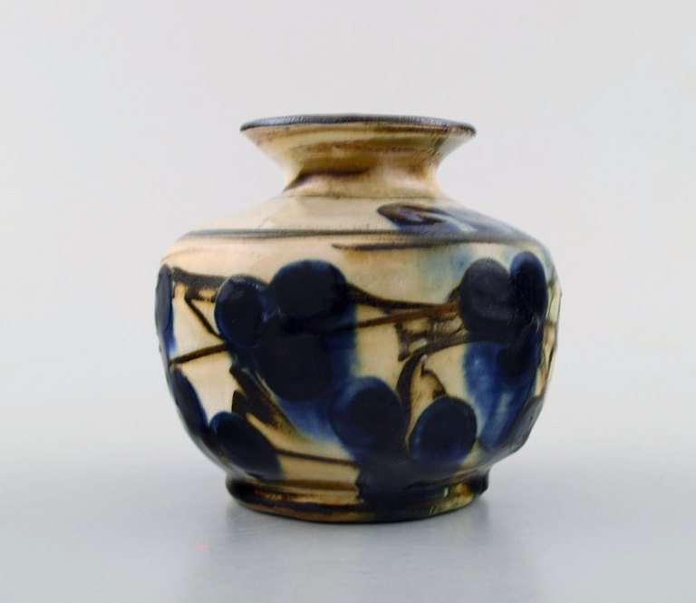 Kähler, Denmark, glazed stoneware vase. 1940 s. 