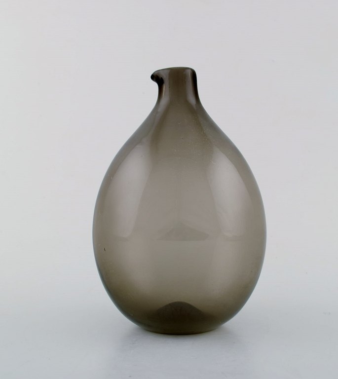 Blomkulla Swedish Art Glass Jug by Kjell Blomberg for Gullaskruf, 1963.