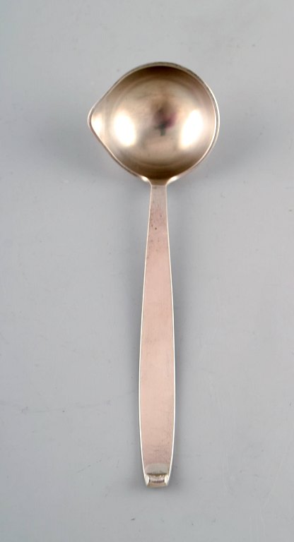 Evald Nielsen no. 29. Sauce spoon in full silver. 1930s.