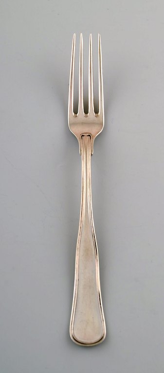 Danish silversmith. Old danish lunch fork in silver (830). Ca. 1900.