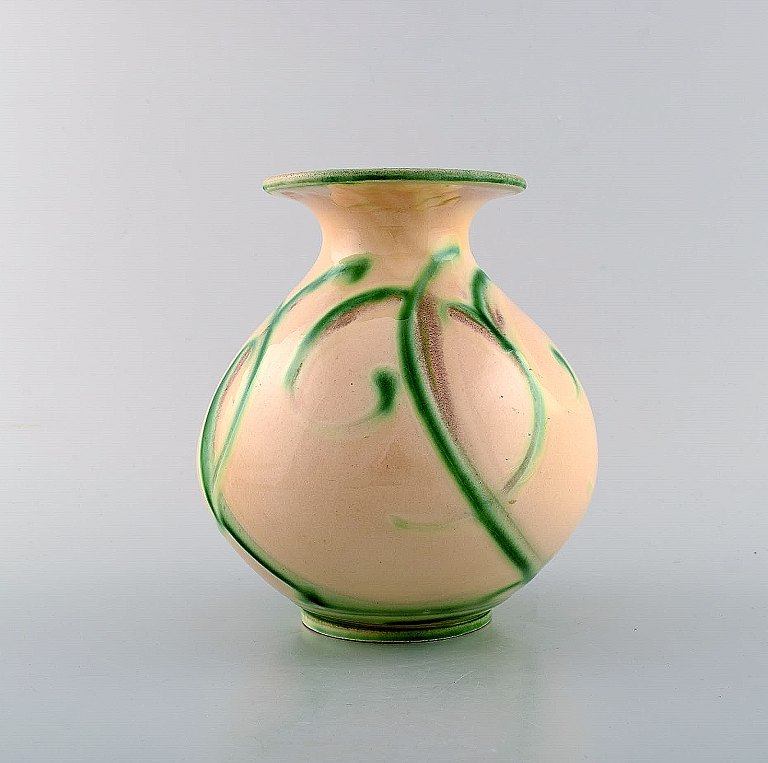 Kähler, Denmark, glazed stoneware vase in modern design.1930 / 40