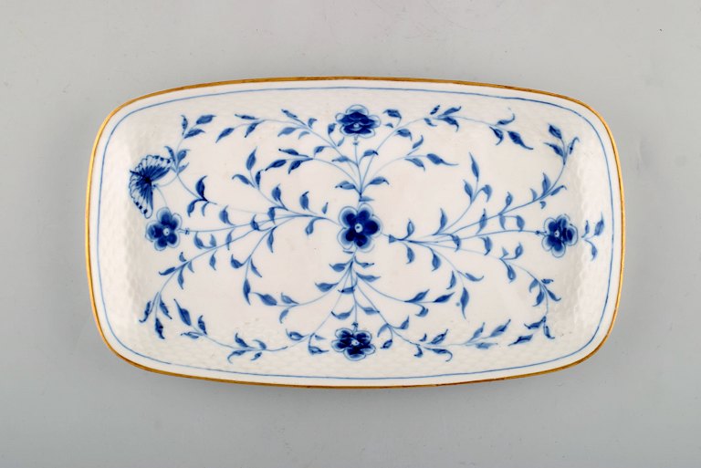 Bing & Grondahl / B&G, "Butterfly". Dish with golden border in hand painted porcelain.