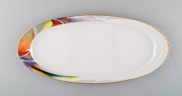Paul Wunderlich for Rosenthal. Large "Mythos" porcelain serving dish. 1980 / 90