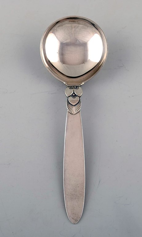 Georg Jensen "Cactus" boullion spoon in sterling silver. Two pieces in stock.