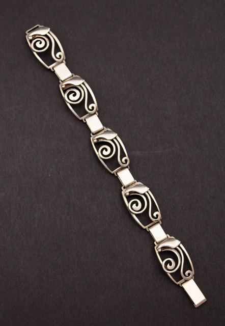 Art deco vintage 830 silver bracelet