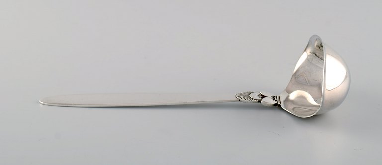 Georg Jensen Cactus sauce spoon in sterling silver.