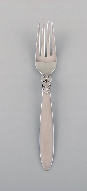 Georg Jensen Cactus dinner fork in sterling silver. Dated 1915-30. Two pieces in stock.