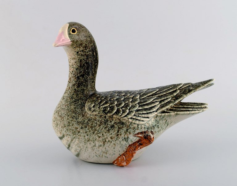 Paul Hoff for Gustavsberg Studio Hand. Duck in glazed ceramics. Late 20th century.
