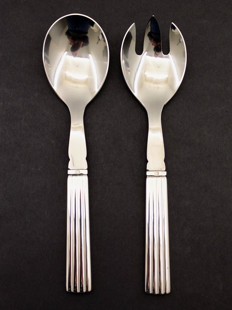 Georg Jensen. Silver cutlery. Sterling (925s) Bernadotte. Salad set