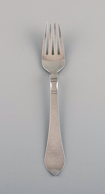 Georg Jensen Continental dinner fork in sterling silver. Three pieces in stock.