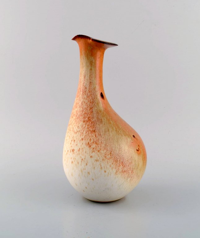 Gethen Holm (1946-2015), Sweden. Unique vase in glazed ceramics. Dated 1986.
