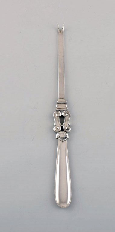 Georg Jensen Acorn lobster fork in sterling silver. Three pieces in stock.