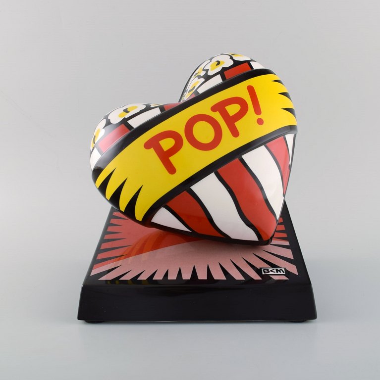 Burton Morris (f. 1964) for Goebel. Porcelænsskulptur. "Love Pop!". Limited edition No. 170/500. 21. Århundrede.