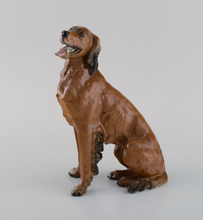 Classic Rose Collection. Rosenthal Group. Dog in hand-painted porcelain. Mid-20th century.