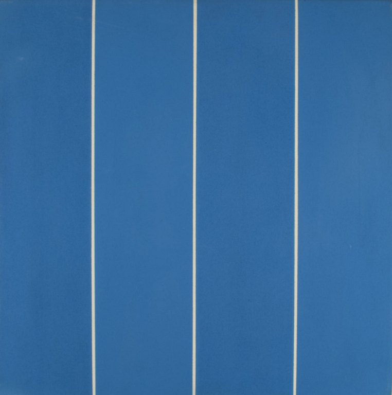 Unknown artist. Oil on canvas. Abstract composition. Dated 1980.