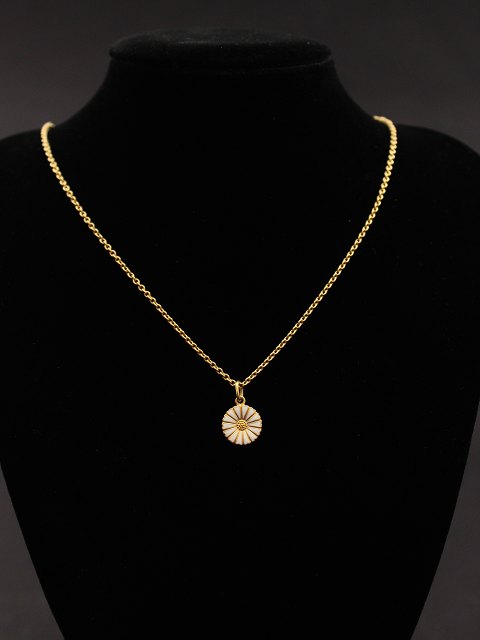 Sølv kæde med marguerit