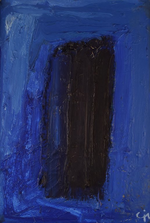 Unknown French artist. Oil on canvas. Abstract composition. 1960s.