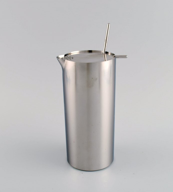 Arne Jacobsen for Stelton cocktail mixer in stainless steel.