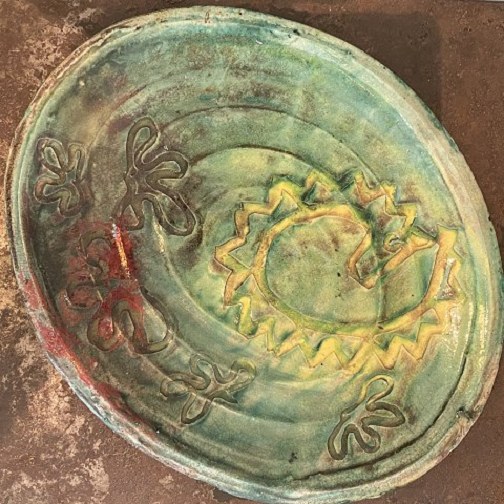 Christian Bruun.Ceramic dish.