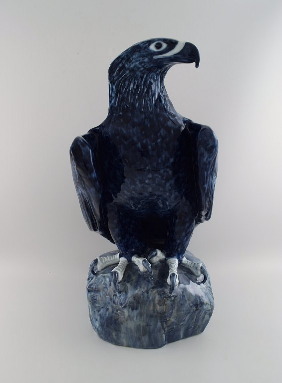 Colossal Royal Copenhagen sculpture. Porcelain eagle. Model number 2033.
