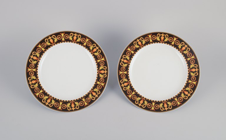 Versage for Rosenthal, two Barocco porcelain plates.