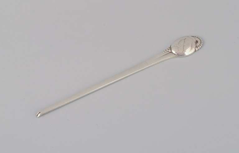 Evald Nielsen, rare Art Nouveau lobster fork in silver.Model number 10.