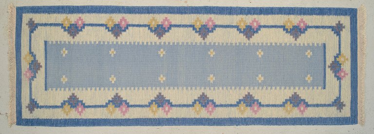 Sweden, Rölakan technic runner in handwoven wool.