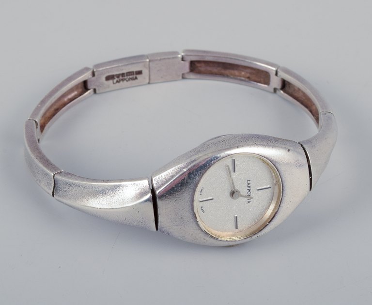 Björn Weckström for Lapponia, Finland. Dame armbåndsur i sterlingsølv.Quartz-værk.