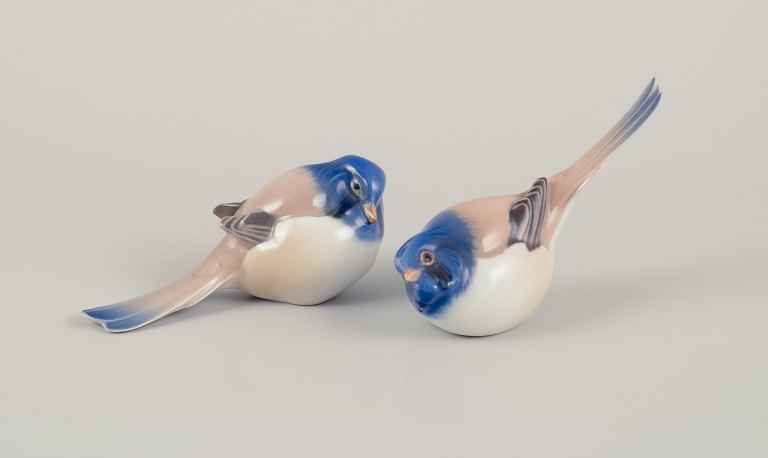 Bing & Grøndahl, Denmark. Porcelain Figurines.
Two birds, "The Optimist and The Pessimist".