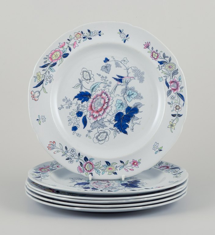 Copeland/Spode, England. 
Seks middagstallerkner i fajance.