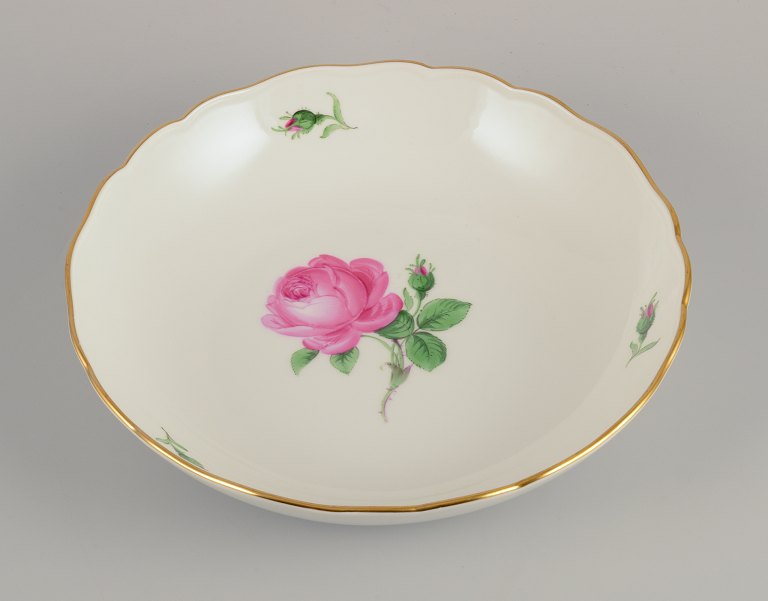 Meissen, Tyskland.Stor porcelænsskål.