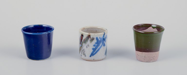 Elly Kuch (1929-2008) and Wilhelm Kuch (1925-2022).Three unique miniature vases.