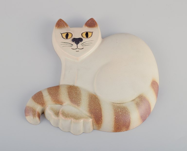 Pia Rönndahl for Gustavsberg, Sverige.Sjældent keramikrelief fra ”Cats” serien.