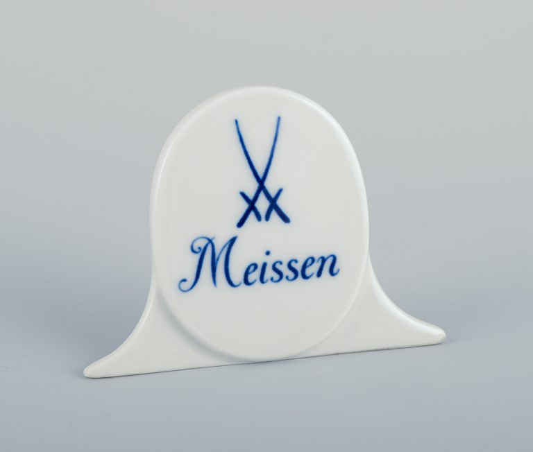 Meissen. Butiksskilt i porcelæn.