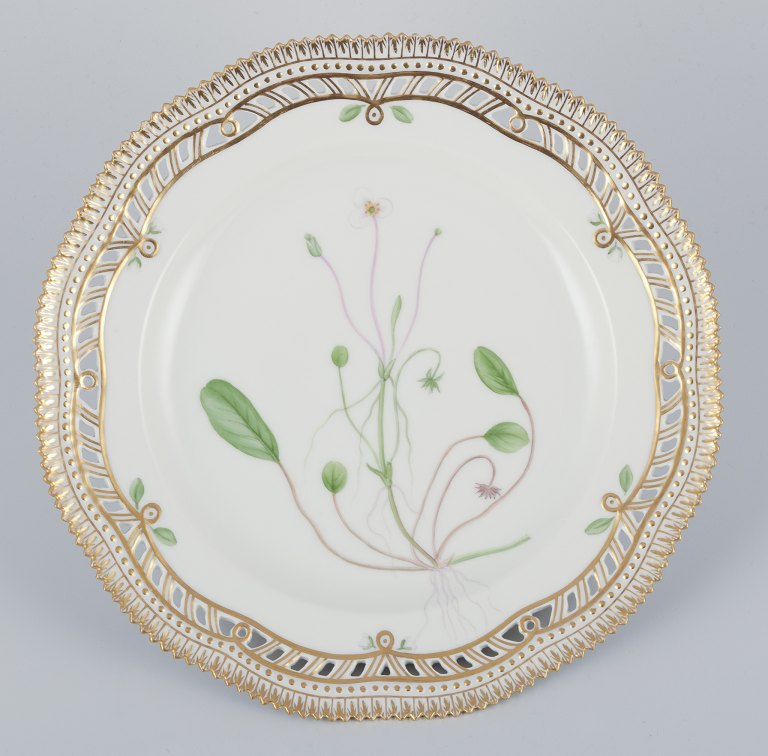 Royal Copenhagen Flora Danica gennembrudt frokosttallerken.