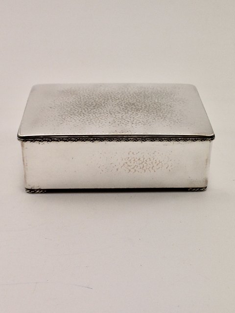 Silver-plated cigar box