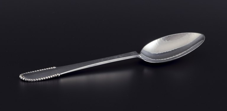 Georg Jensen "Beaded" spoon in sterling silver.