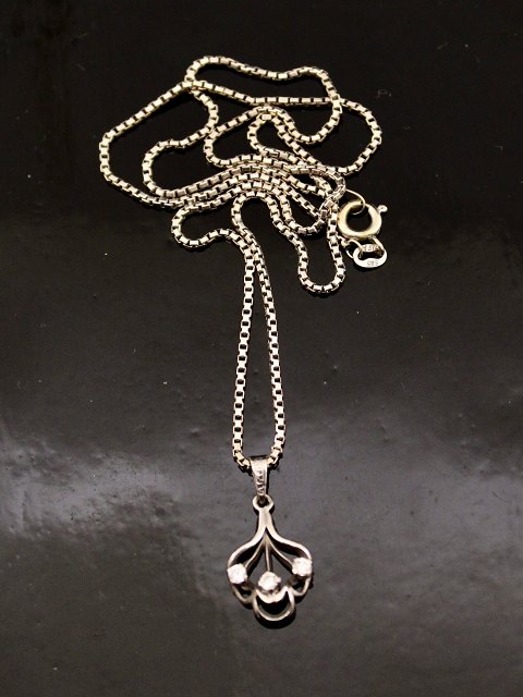 18 karat hvidguld vedhæng