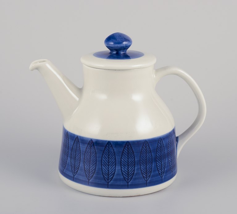 Hertha Bengtson for  Rörstrand, Sweden.Stoneware "Koka" teapot.