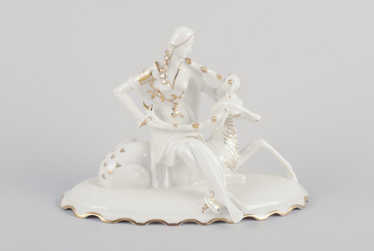 Karl Tutter for Hutschenreuther, Tyskland.
Art Deco porcelænsfigur.