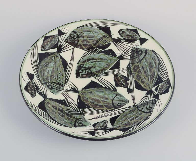 Astrid Tjalk for Kähler.Large unique ceramic dish.