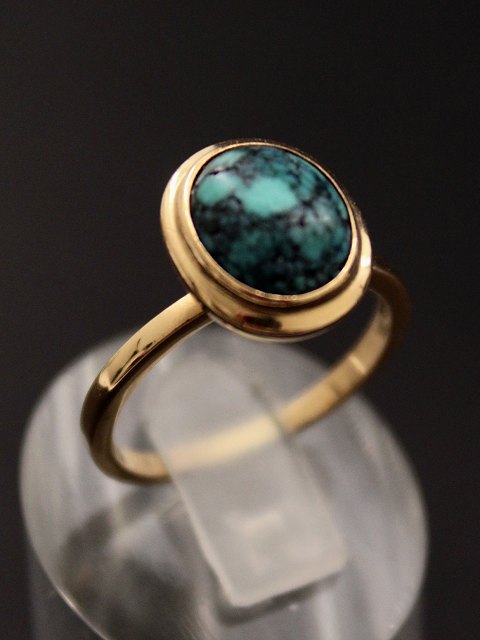 14 carat gold ring with turquoise