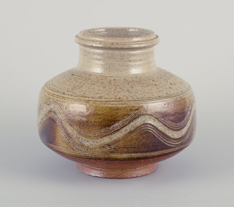 Nils Kähler for Kähler.Modernist ceramic vase.