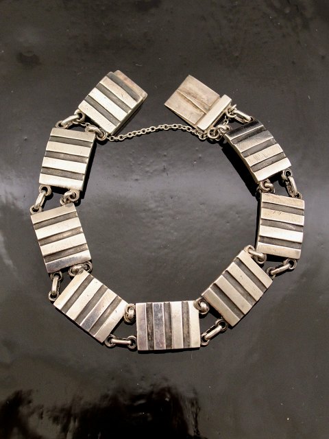 Art deco 830 silver bracelet