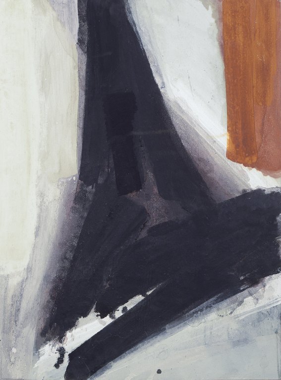 Ole Bjørn Krüger (1929-2007). Dansk kunstner.
Olie på malerplade.