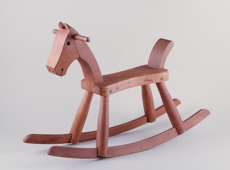 Kay Bojesen (1886-1958).Rocking horse made of patinated lacquered beech wood.