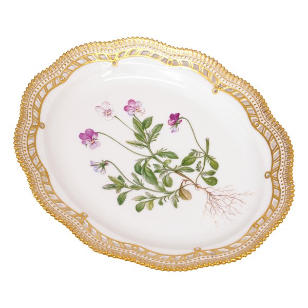 Royal Copenhagen Flora Danica 3537. "Viola tricolor". Royal Copenhagen 1950. 
Size: 27x22cm