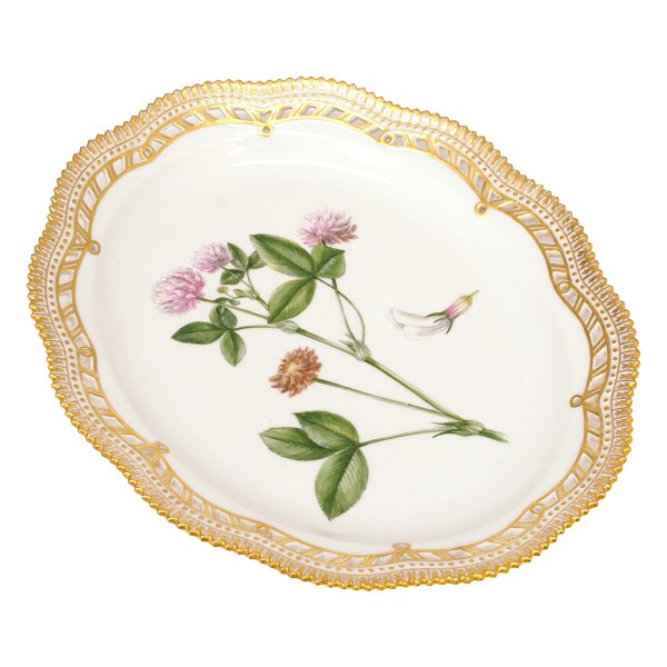 Royal Copenhagen Flora Danica 3537. "Trifolium hybridum". Royal Copenhagen 1950. 
Size: 27x22cm